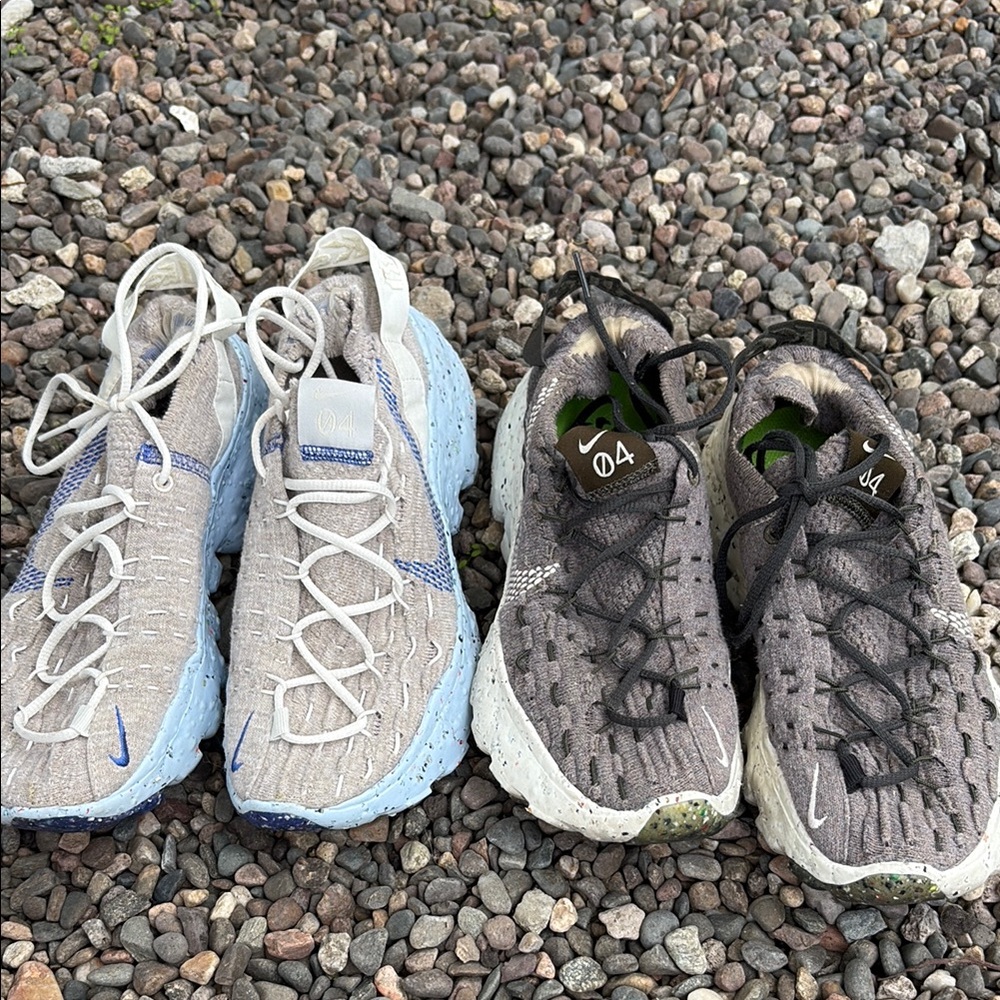 Nike Space Hippie 04 Sneakers Set - Tan and Gray Women’s 7 or Men’s 5